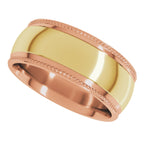 Half Round Milgrain Comfort-Fit Band