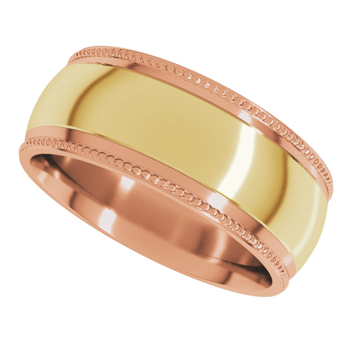 Half Round Milgrain Comfort-Fit Band