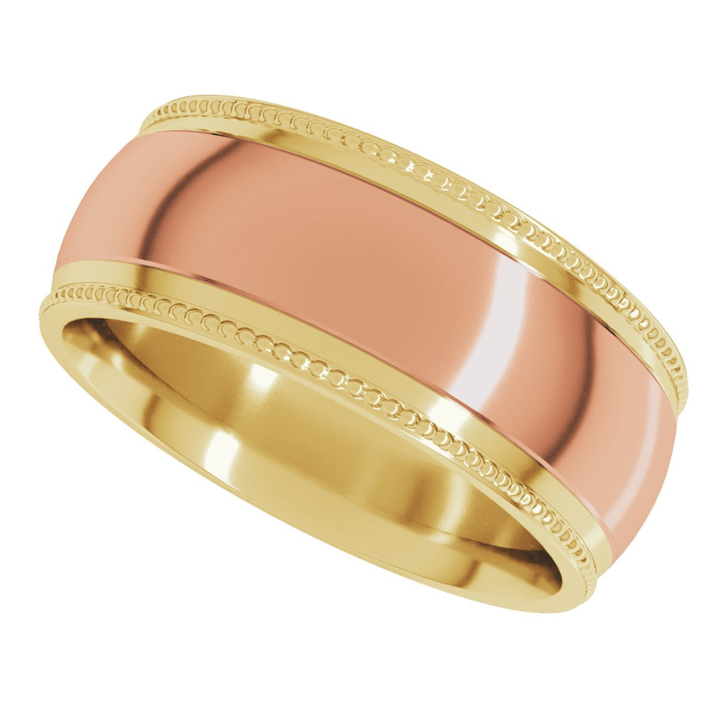 Half Round Milgrain Comfort-Fit Band