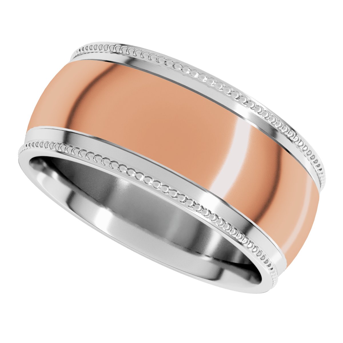 Half Round Milgrain Comfort-Fit Band