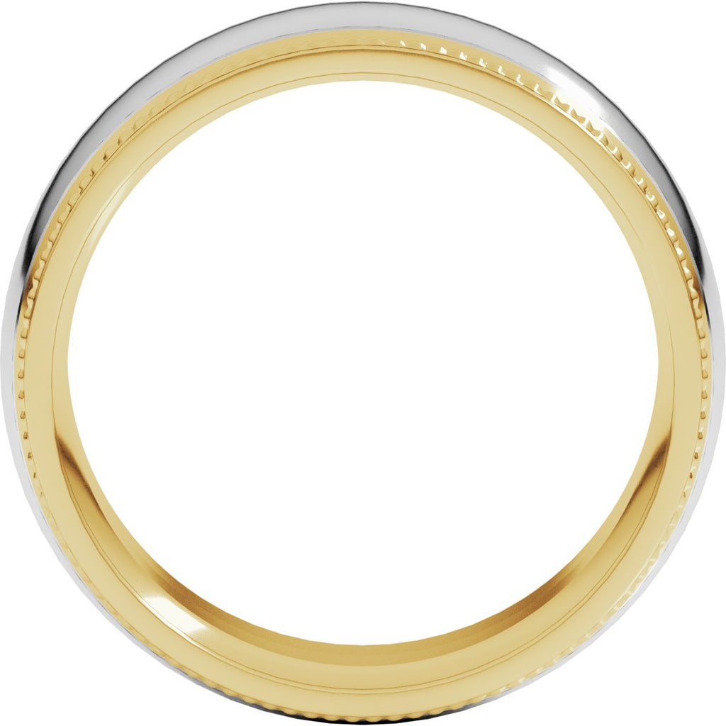 Half Round Milgrain Comfort-Fit Band