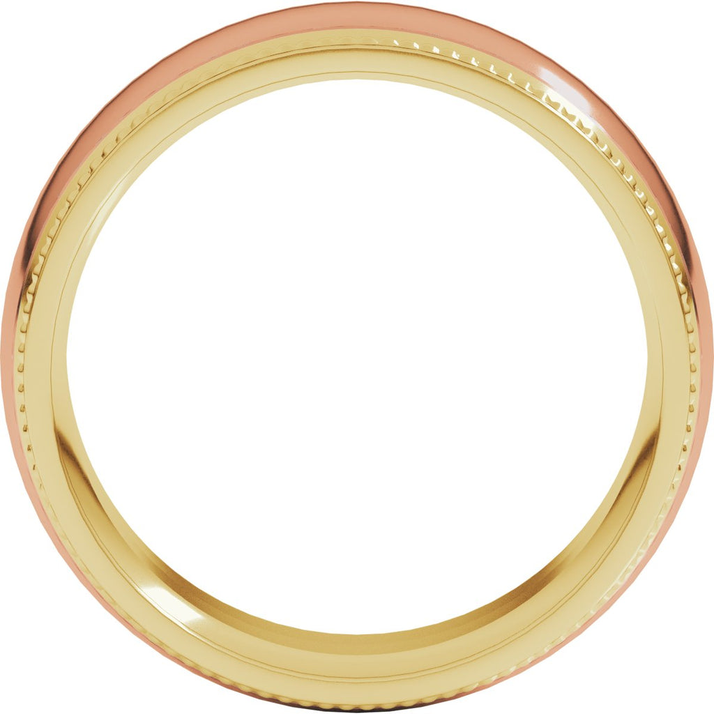 Half Round Milgrain Comfort-Fit Band