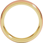 Half Round Milgrain Comfort-Fit Band