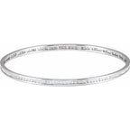 Accented Stackable Bangle Bracelet