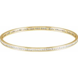 Accented Stackable Bangle Bracelet