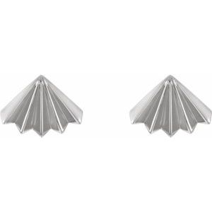 Fan Stud Earrings