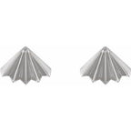 Fan Stud Earrings
