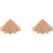 Fan Stud Earrings