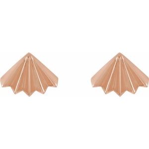 Fan Stud Earrings