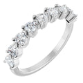 Nine-Stone Heart Anniversary Band