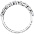 Nine-Stone Heart Anniversary Band