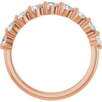 Nine-Stone Heart Anniversary Band