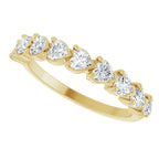 Nine-Stone Heart Anniversary Band