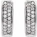 Accented Hinged Hoop Earrings