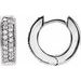 Accented Hinged Hoop Earrings