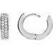 Accented Hinged Hoop Earrings