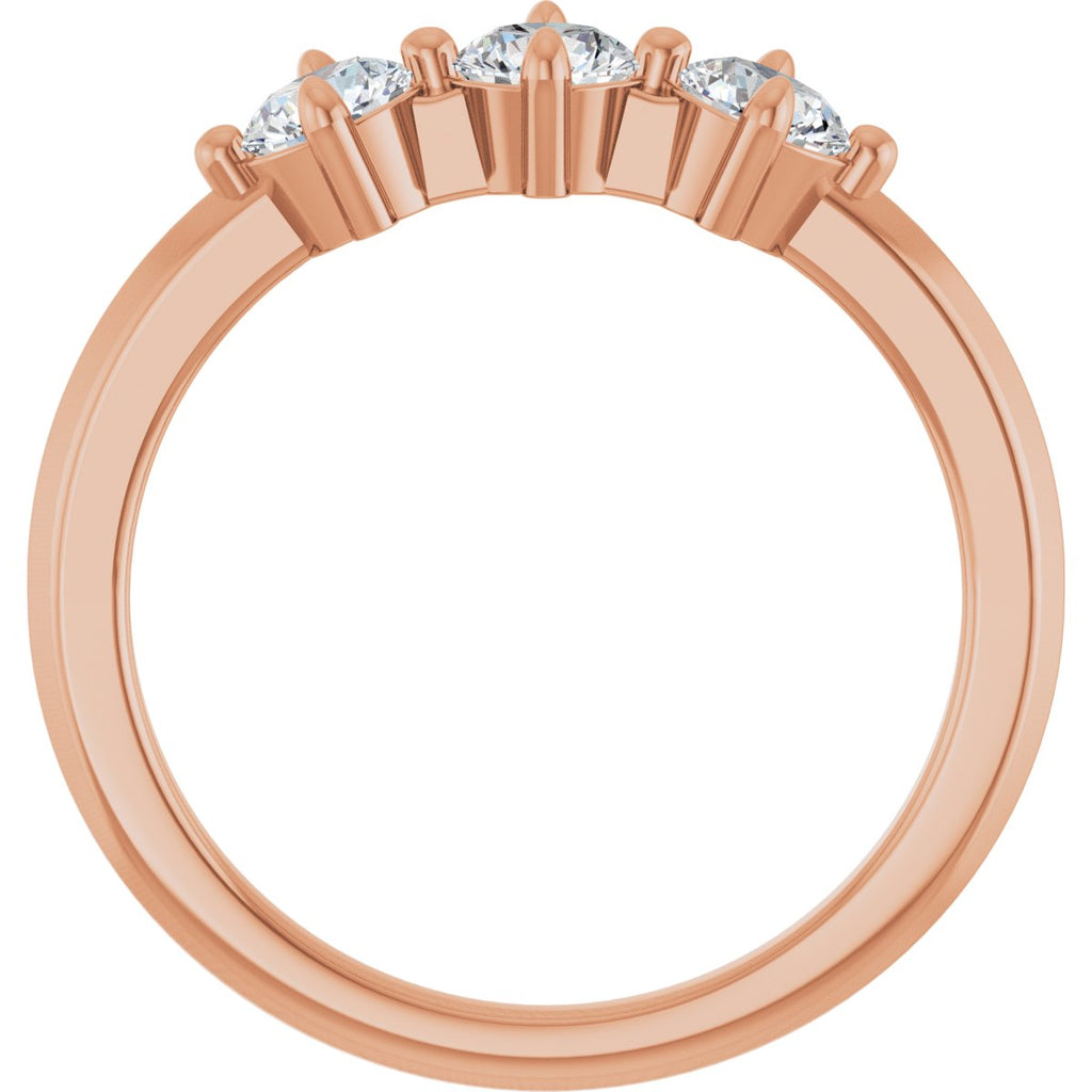 Three-Stone Anniversary Band
