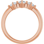 Three-Stone Anniversary Band