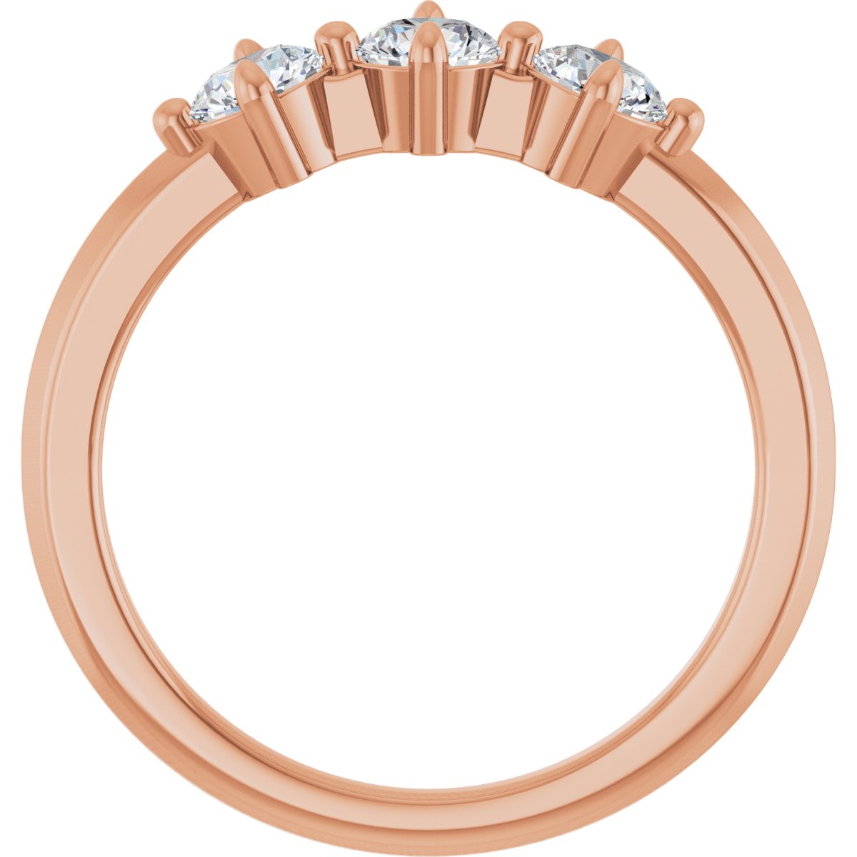 Three-Stone Anniversary Band