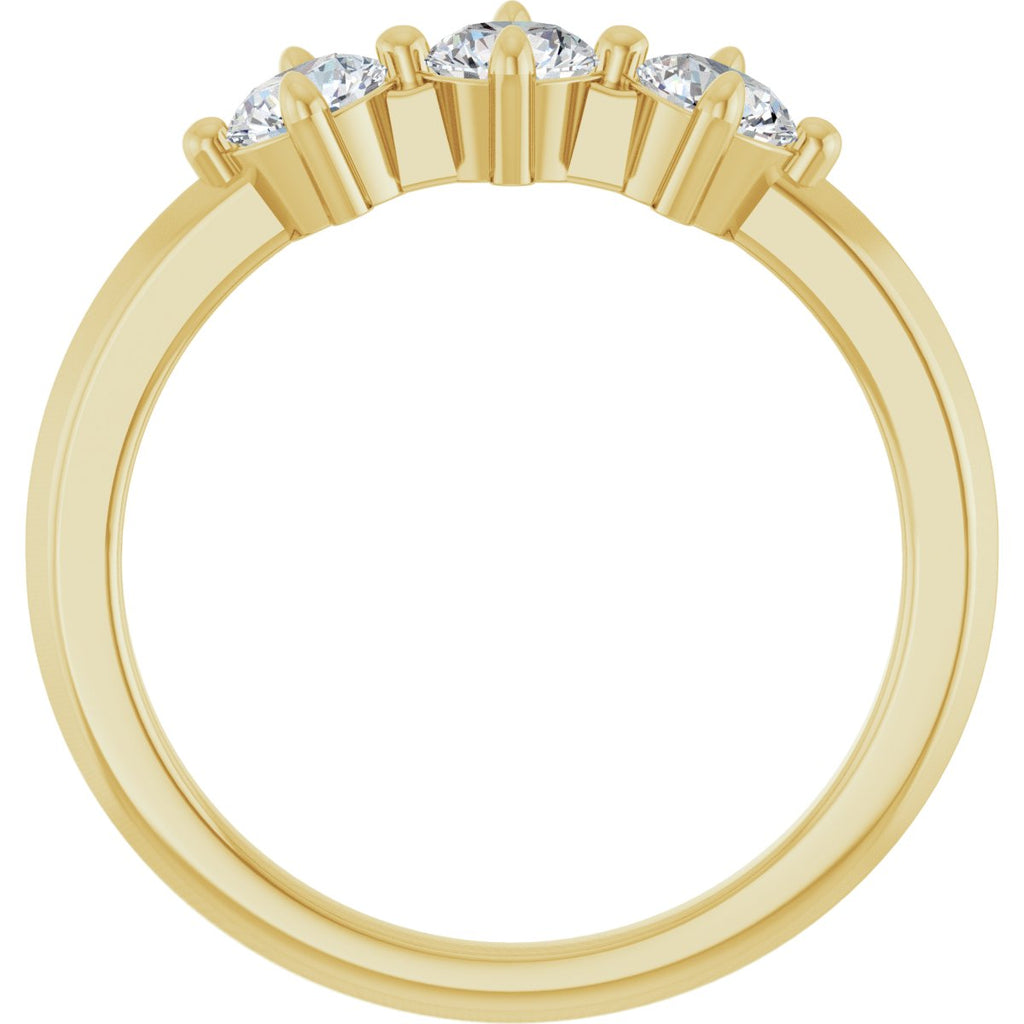 Three-Stone Anniversary Band