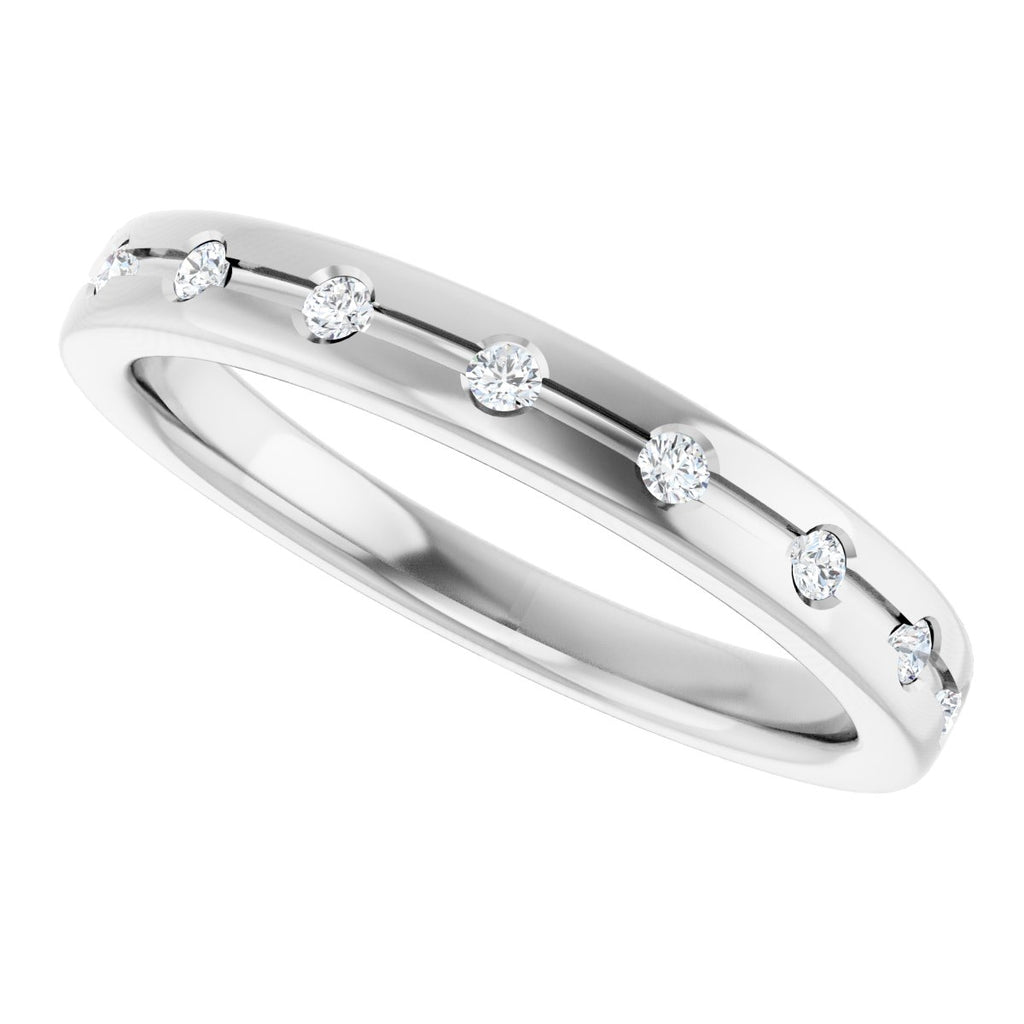 Accented Engagement Ring or Band