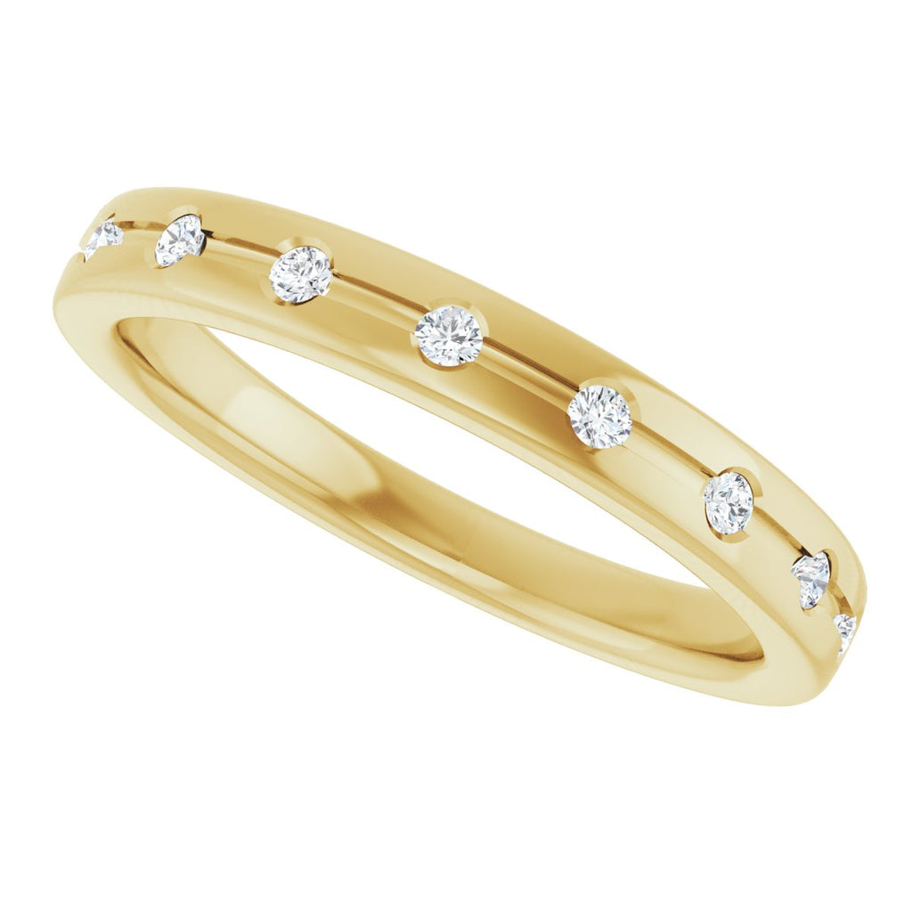 Accented Engagement Ring or Band