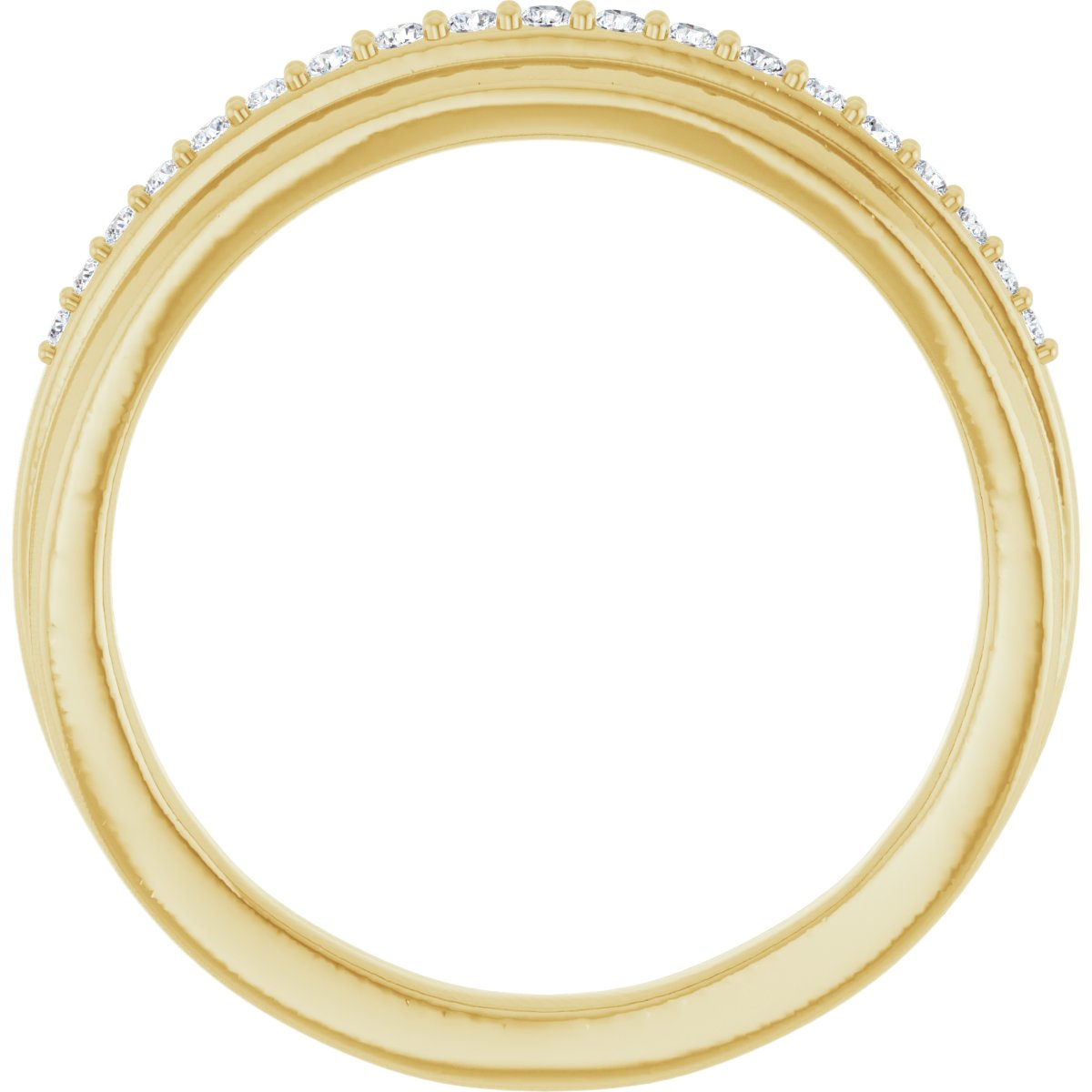 Bezel-Set Halo-Style Engagement Ring or Band