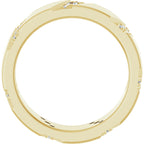 Diagonal Grooved Eternity Band
