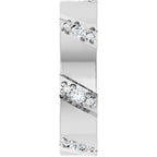 Diagonal Grooved Eternity Band