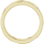 Diagonal Grooved Eternity Band