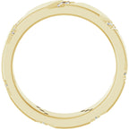 Diagonal Grooved Eternity Band
