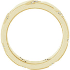 Diagonal Grooved Eternity Band