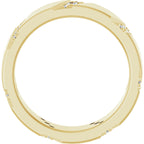 Diagonal Grooved Eternity Band