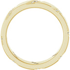 Diagonal Grooved Eternity Band