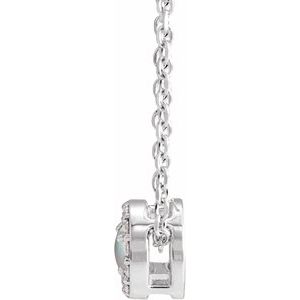 Halo-Style Rose-Cut Necklace or Pendant
