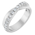 French-Set Criss-Cross Anniversary Band