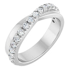 French-Set Criss-Cross Anniversary Band