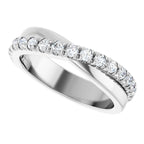 French-Set Criss-Cross Anniversary Band