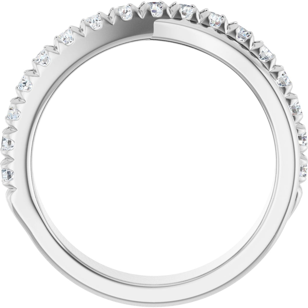 French-Set Criss-Cross Anniversary Band