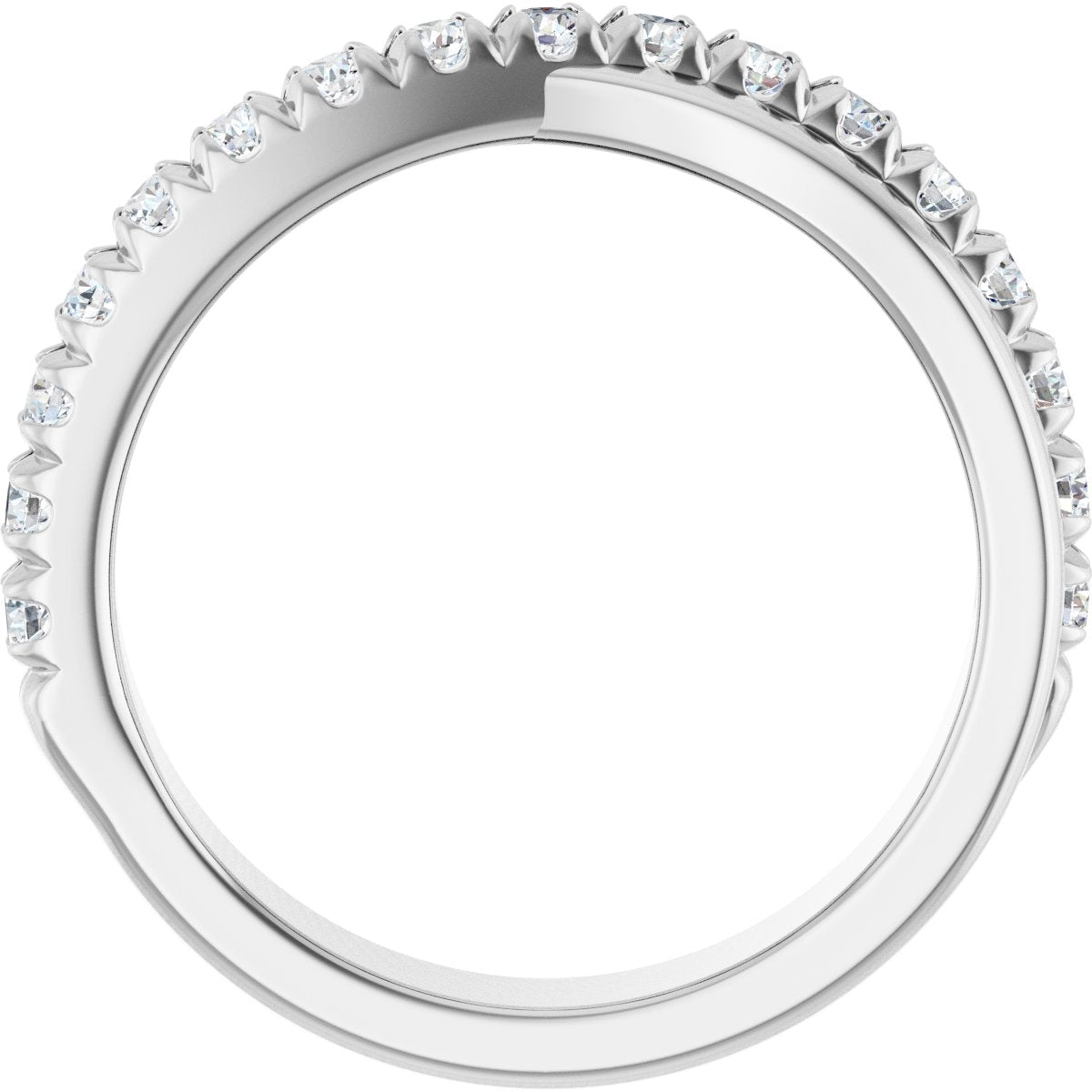 French-Set Criss-Cross Anniversary Band