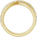 French-Set Criss-Cross Anniversary Band