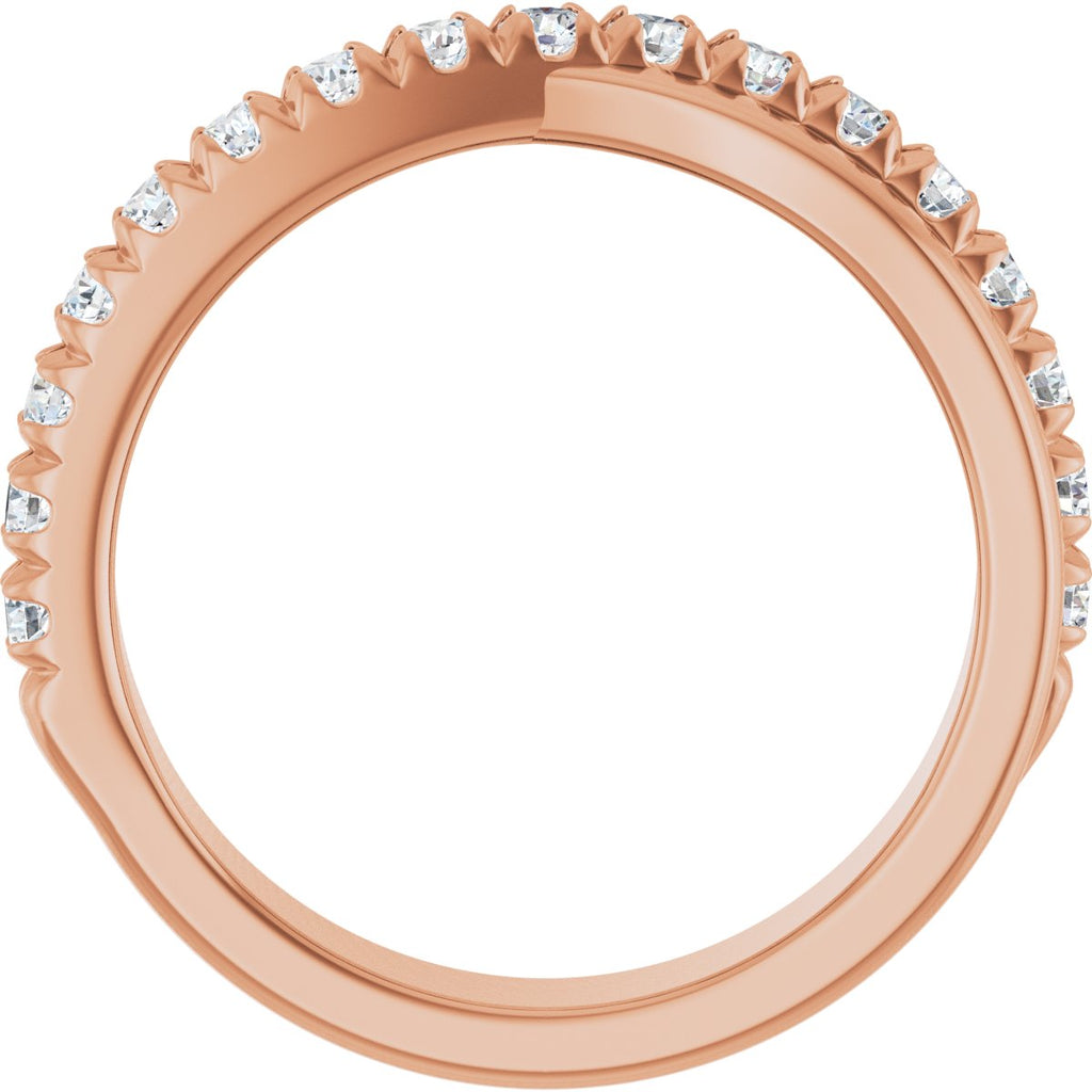 French-Set Criss-Cross Anniversary Band