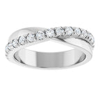 French-Set Criss-Cross Anniversary Band