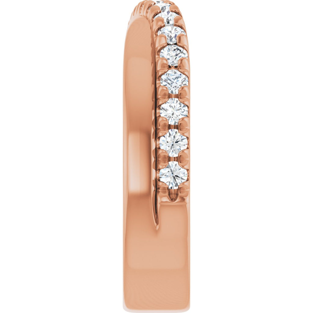 French-Set Criss-Cross Anniversary Band