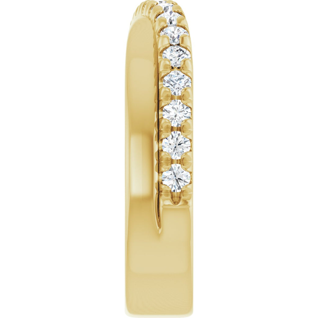 French-Set Criss-Cross Anniversary Band
