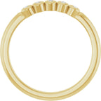 Bezel-Set Five-Stone Anniversary Band