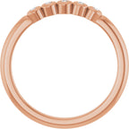 Bezel-Set Five-Stone Anniversary Band