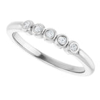 Bezel-Set Five-Stone Anniversary Band