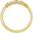 Bezel-Set Five-Stone Anniversary Band