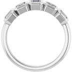 Bezel-Set Five-Stone Anniversary Band